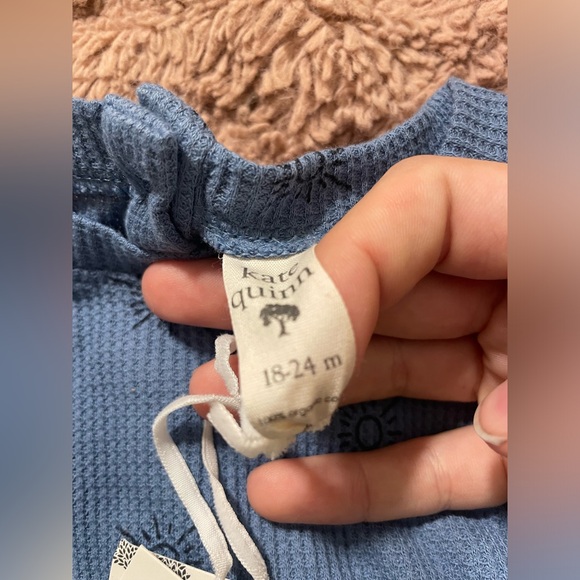 NWT Kate Quinn Waffle Sun Patterned Ruffle Sleeve Dress - Picture 5 of 5